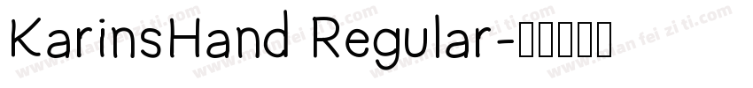 KarinsHand Regular字体转换